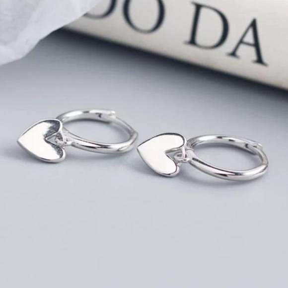 NEW 925 STERLING SILVER TASSEL HOOP EARRINGS - Picture 4 of 7